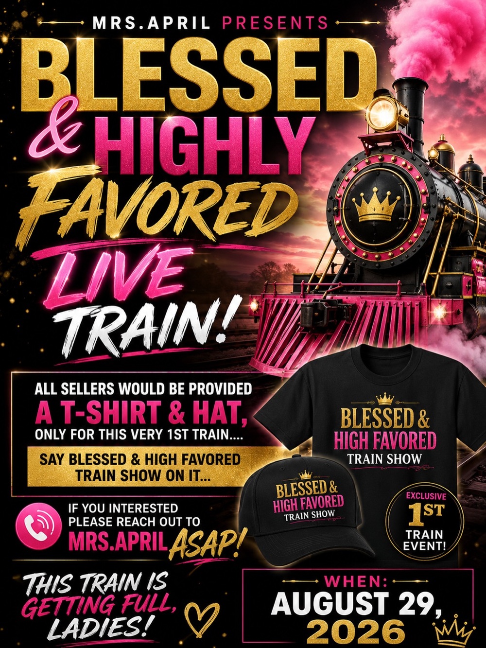 Blessed & Highly Favored Kids Black T-Shirt by